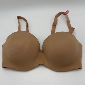 NWT Ambrielle Lightly Lined Strapless Multi-Way Bra – Size 38DD, Nude